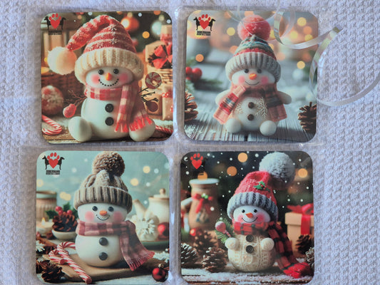 Christmas coasters set of 4