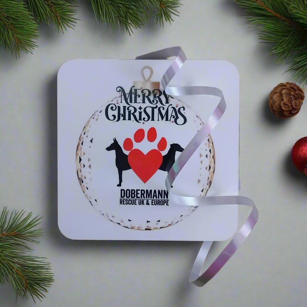 Christmas Drue logo coasters set of 4