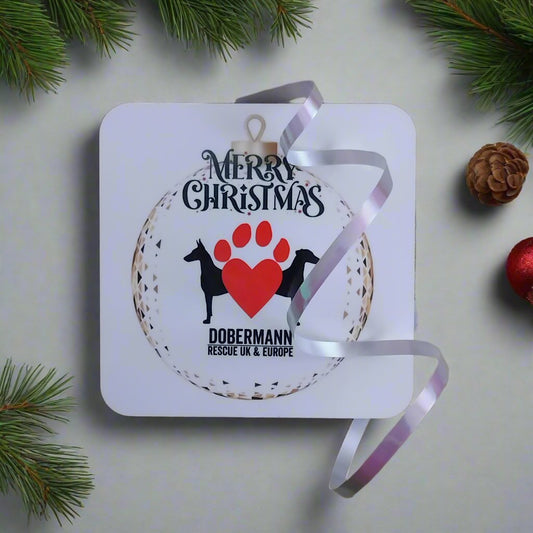 Christmas Drue logo coasters set of 4