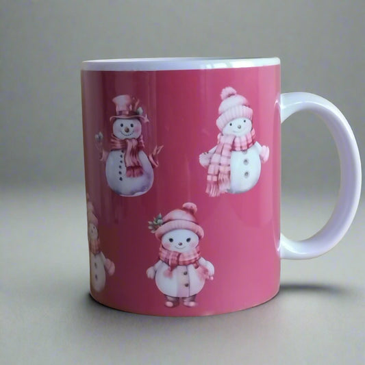 Christmas snowmen selection mug