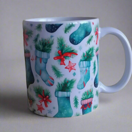 Christmas stocking mug